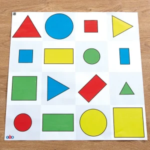 Bee-Bot Shapes, Colours and Size Mat