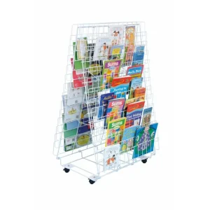 Double Sided Mobile Book Rack