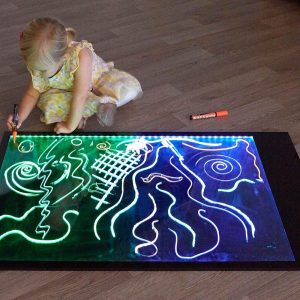 Giant Illuminated Mark Making Board with 4 markers