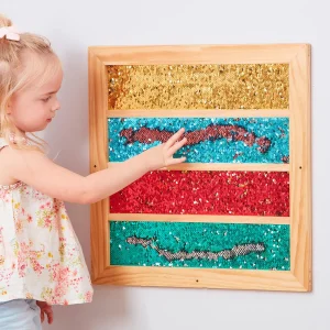 Mark Making Sequin Stripe Board